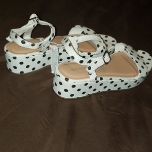 Women's wedge Poka dot shoes